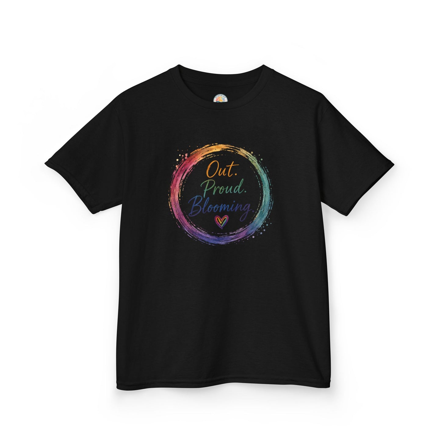 Out. Proud. Blooming. Kids Tee