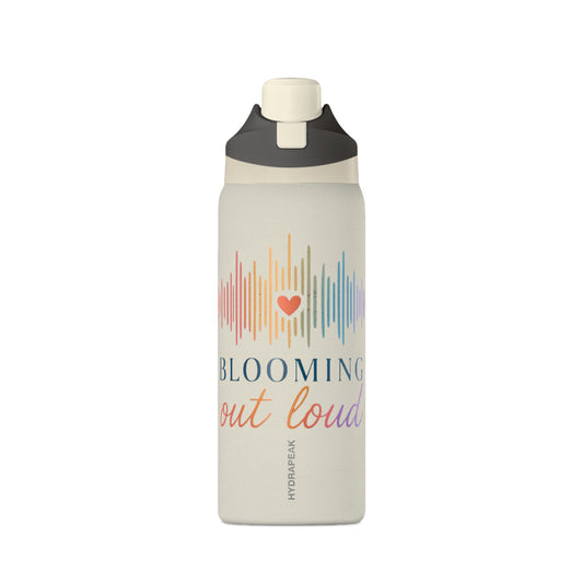 Blooming Out Loud 32 oz Premium Hydrapeak Water Bottle