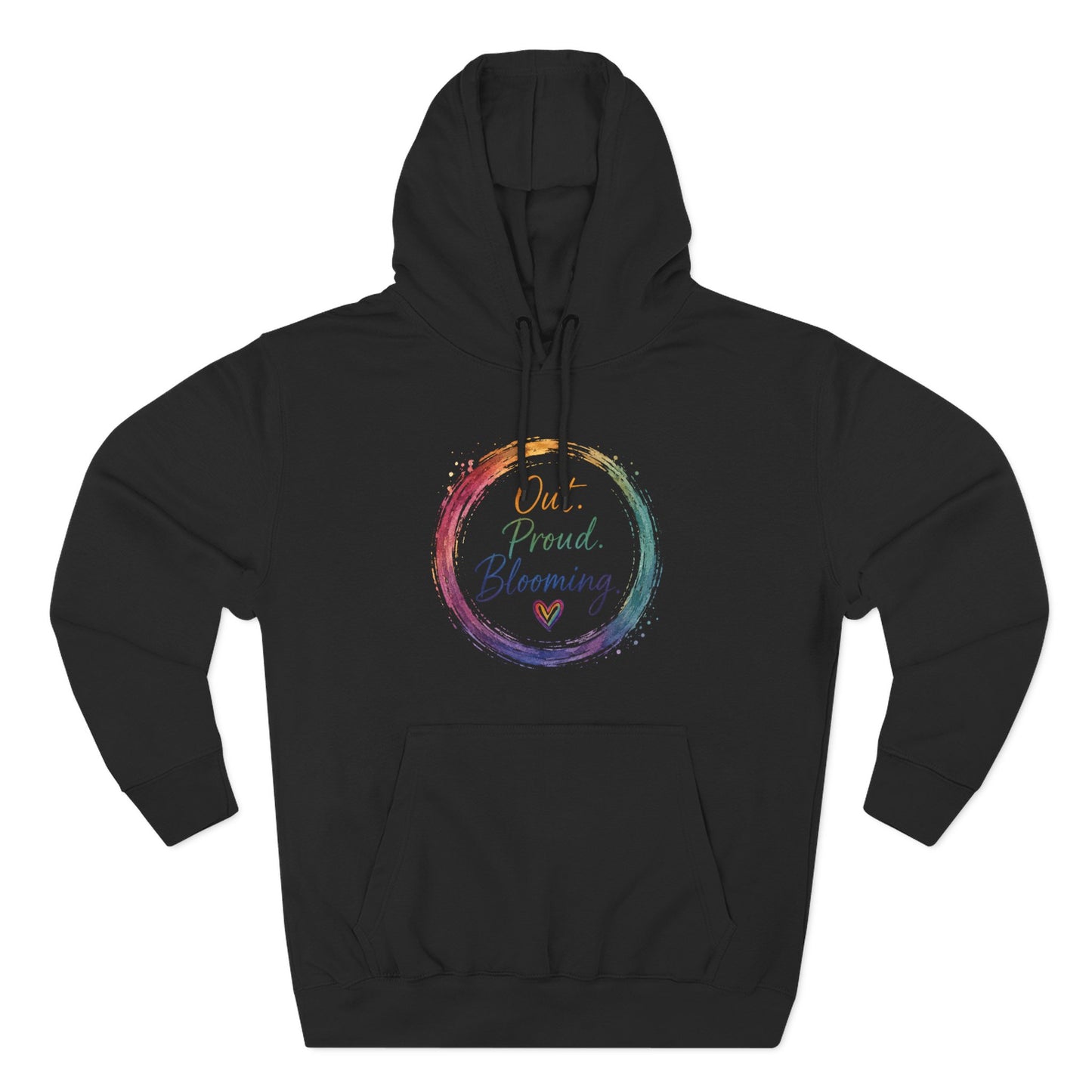 Out. Proud. Blooming. Mid-Heavyweight Hoodie