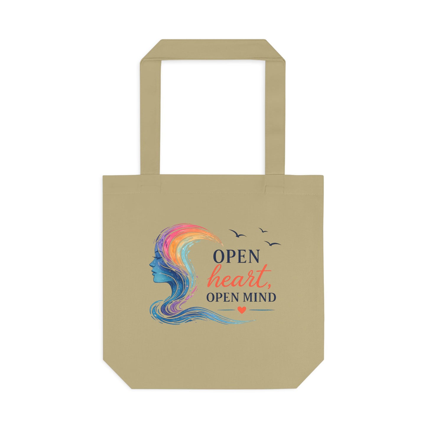 Open Heart, Open Mind Canvas Tote Bag