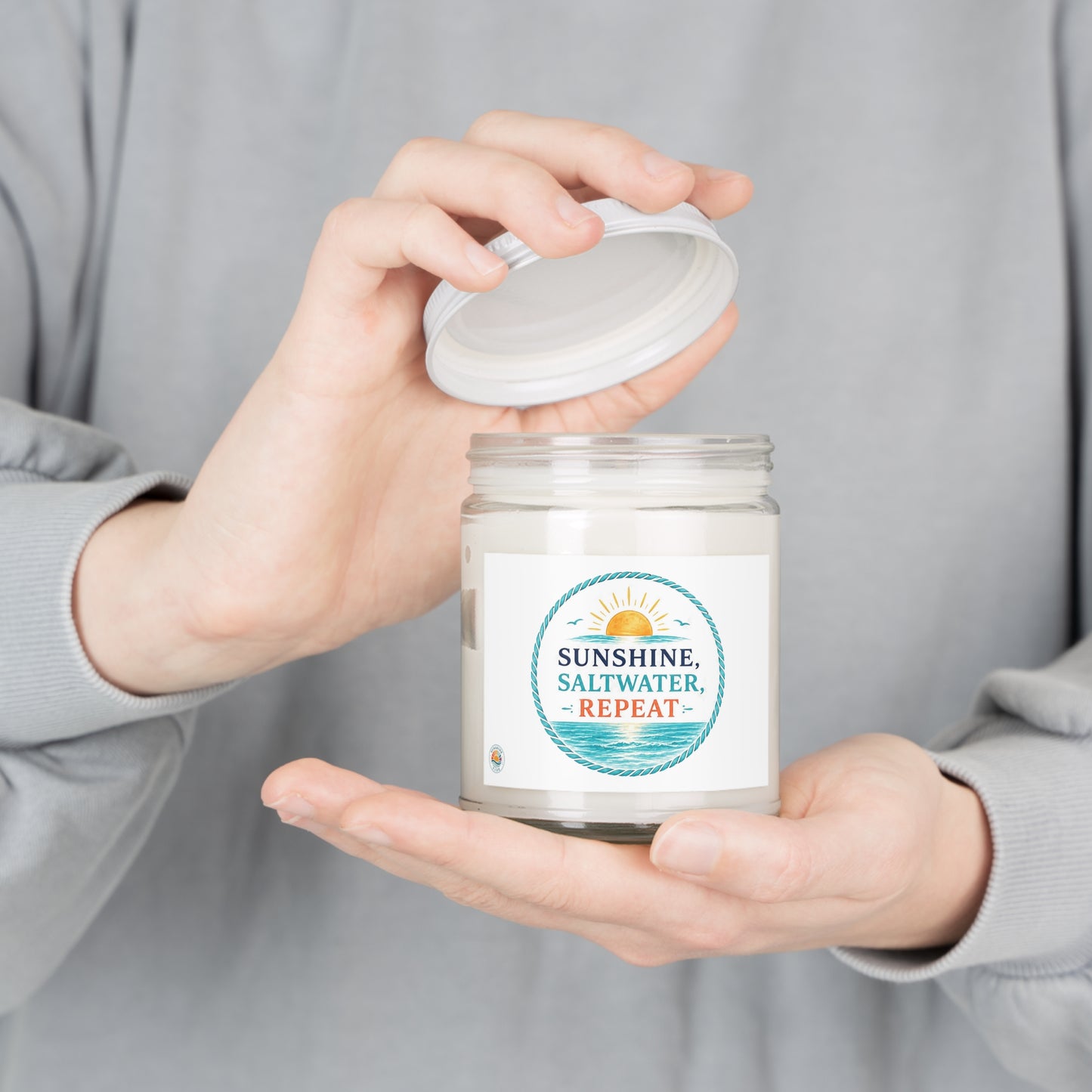 Sunshine, Saltwater, Repeat Scented Soy 9 oz Candle