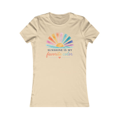Sunshine Is My Favorite Color Women's Tee