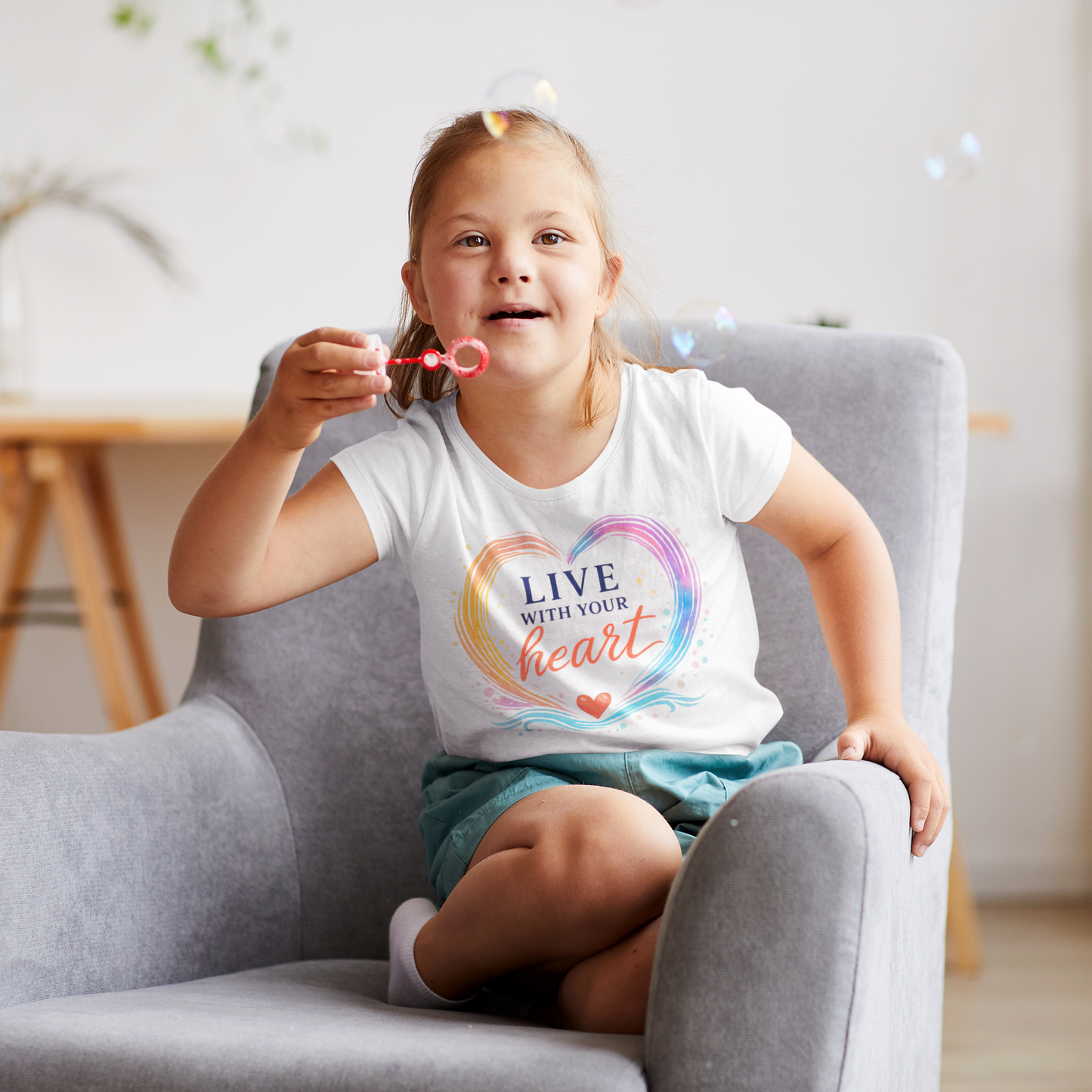 Live With Your Heart Kids Tee