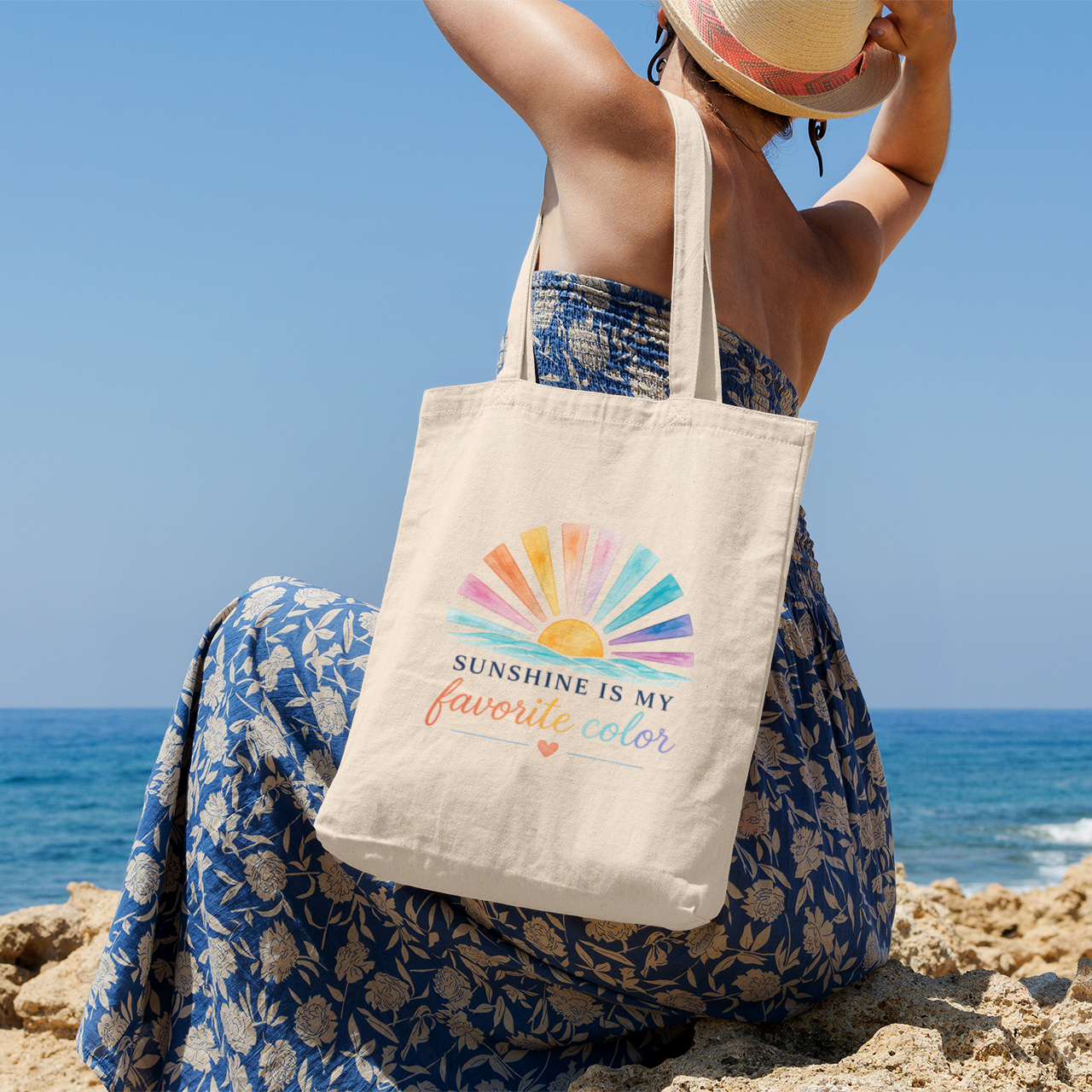 Sunshine Is My Favorite Color Canvas Tote Bag