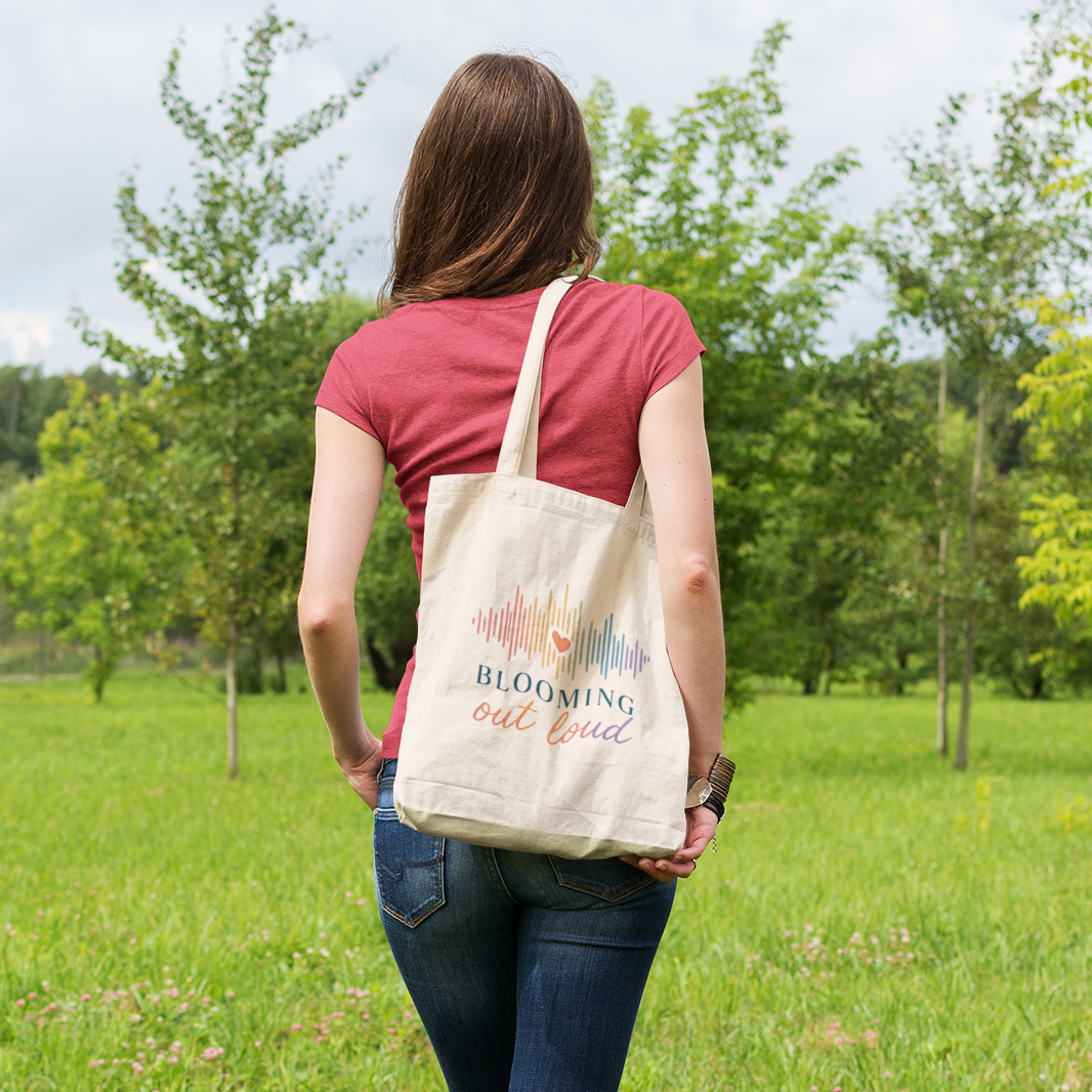 Blooming Out Loud Canvas Tote Bag