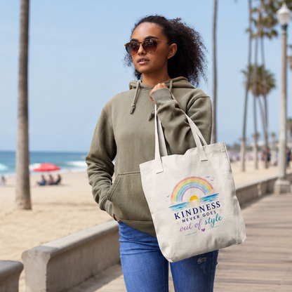 Kindness Never Goes Out Of Style Canvas Tote Bag