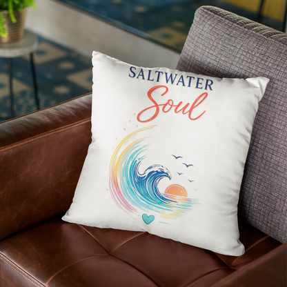 Saltwater Soul Throw Pillow