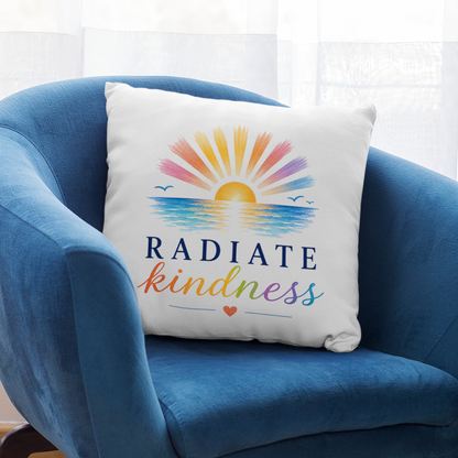 Radiate Kindness Throw Pillow