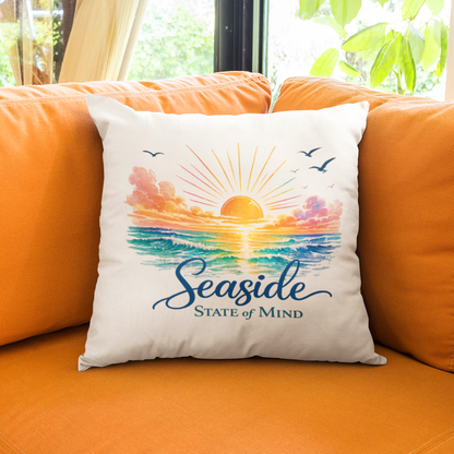 Seaside State Of Mind Throw Pillow