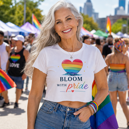 Bloom With Pride Crop Top