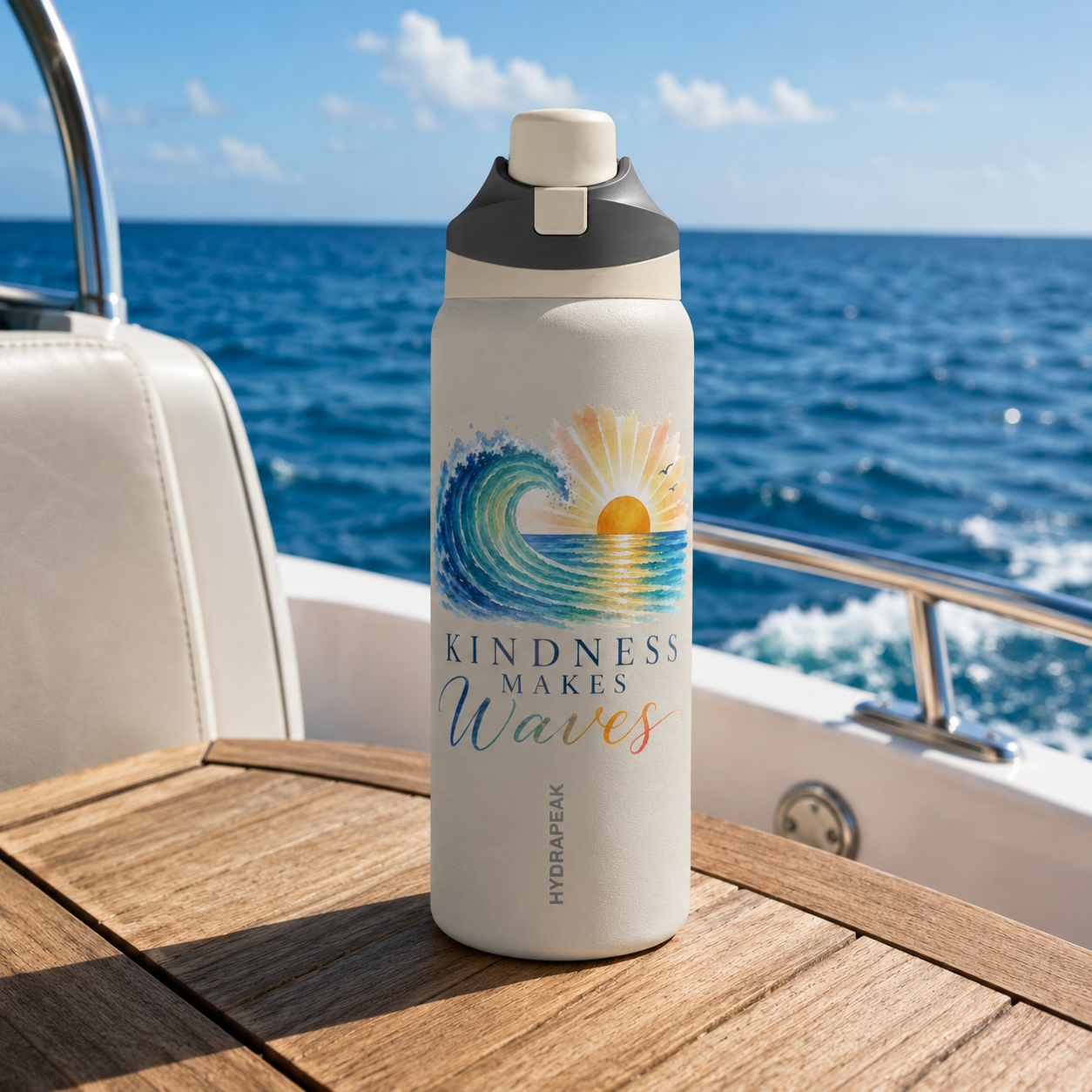 Kindness Makes Waves 32 oz Water Bottle