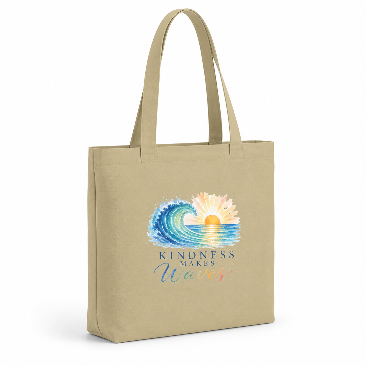 Kindness Makes Waves Canvas Tote Bag