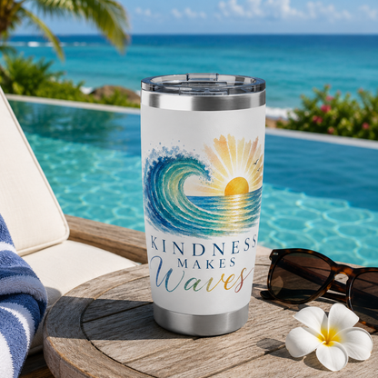 Kindness Makes Waves 20 oz Tumbler