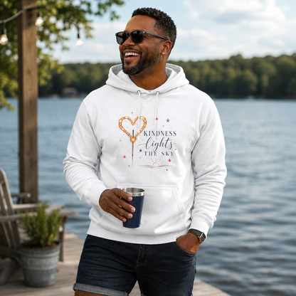 Kindness Lights The Sky Mid-Heavyweight Hoodie