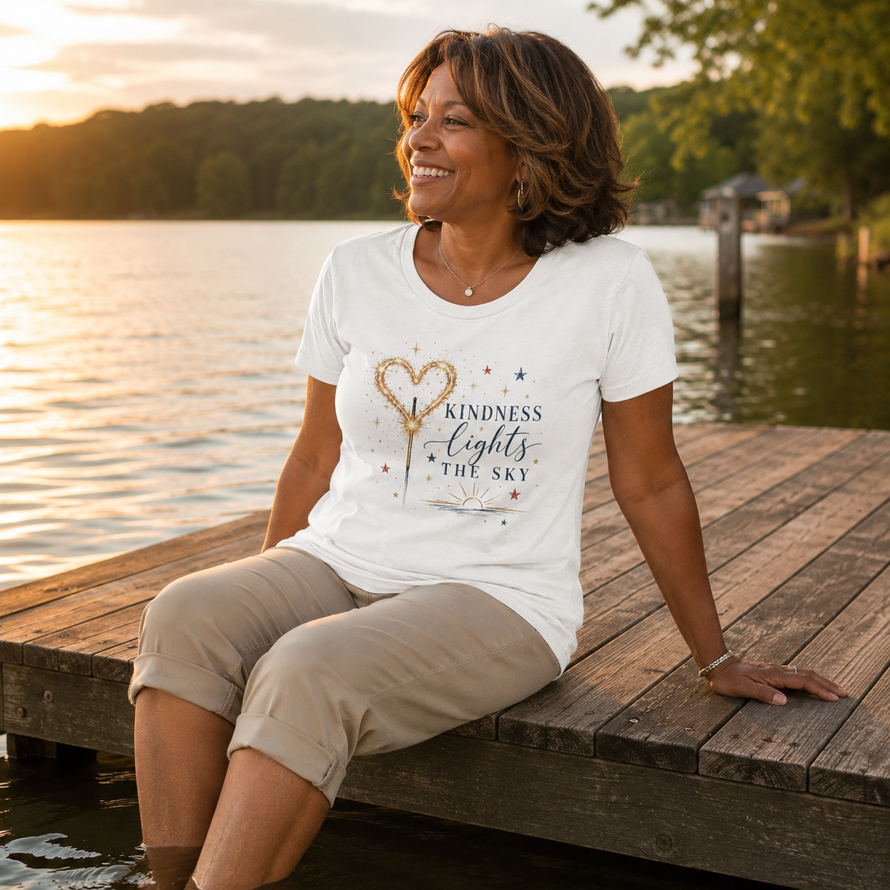 Kindness Lights The Sky Women's Tee