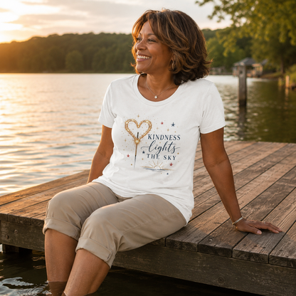 Kindness Lights The Sky Women's Tee