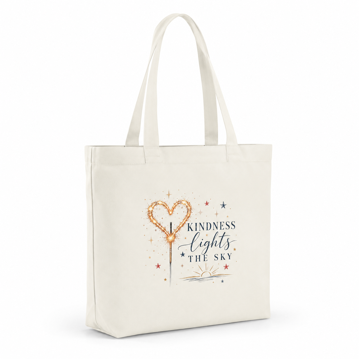 Kindness Lights The Sky Canvas Tote Bag