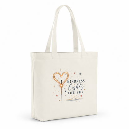 Kindness Lights The Sky Canvas Tote Bag