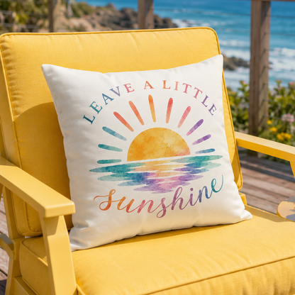 Leave A Little Sunshine Throw Pillow