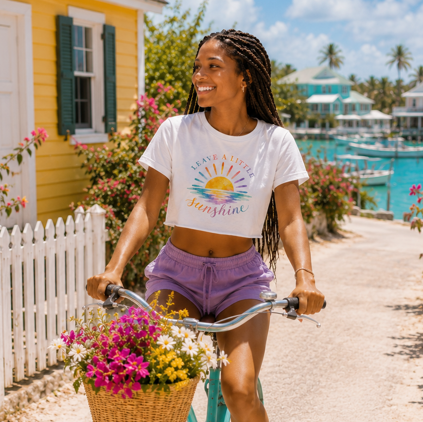 Leave A Little Sunshine Crop Top