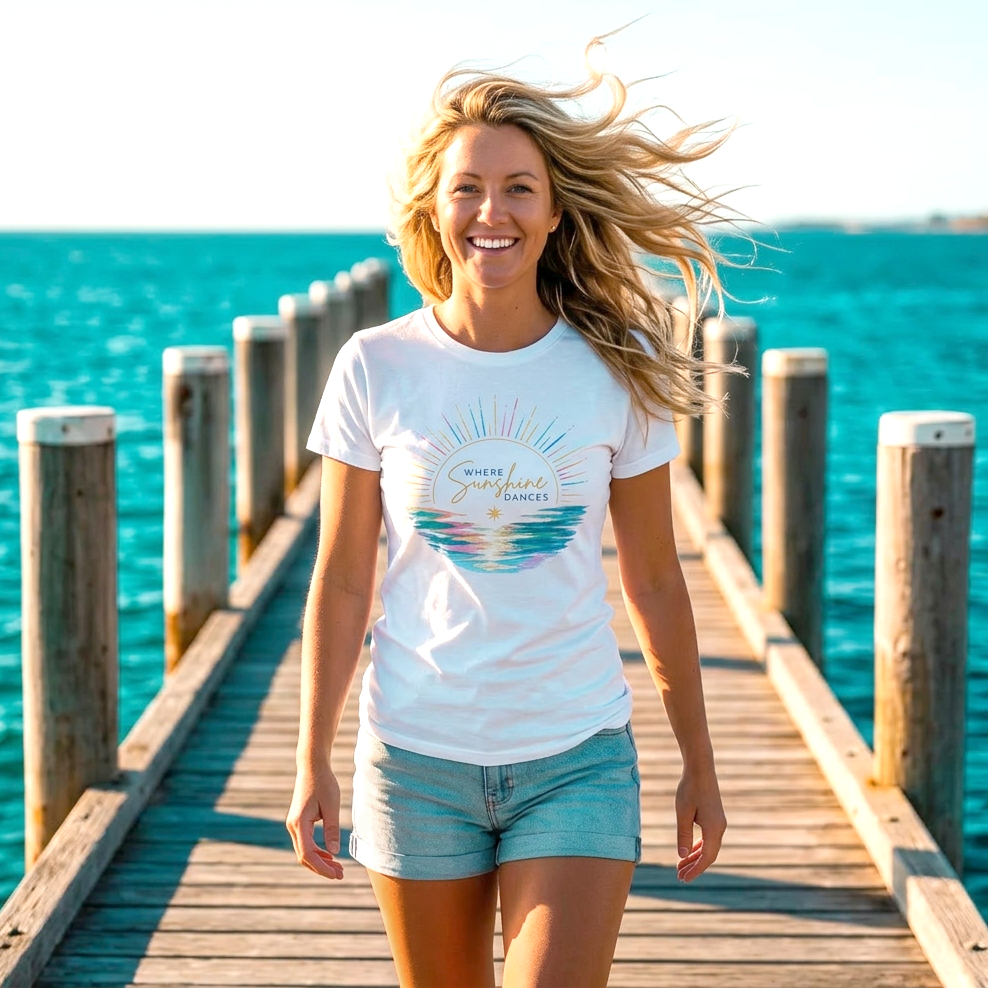 Where Sunshine Dances Women's Tee