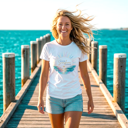 Where Sunshine Dances Women's Tee