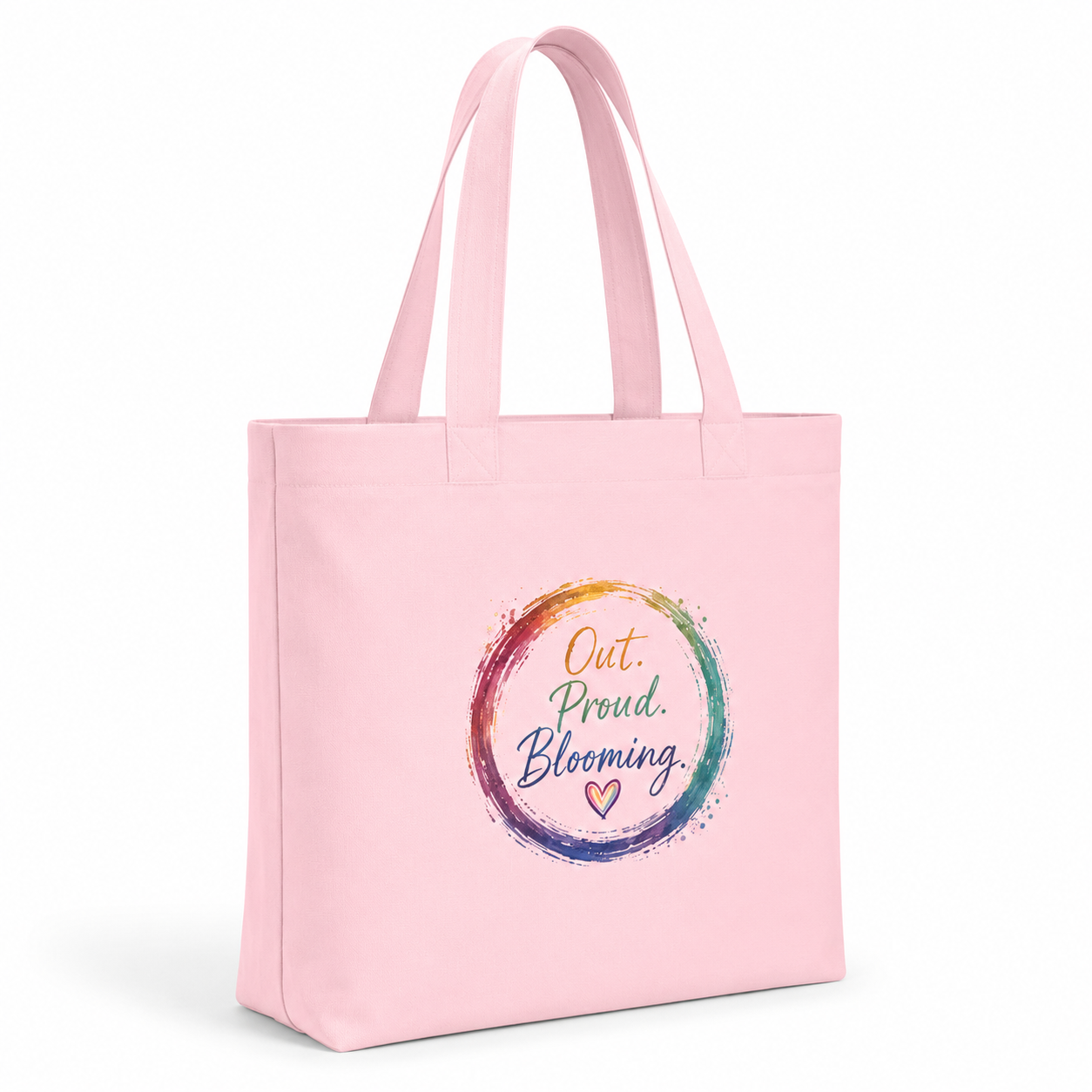 Out. Proud. Blooming. Canvas Tote Bag
