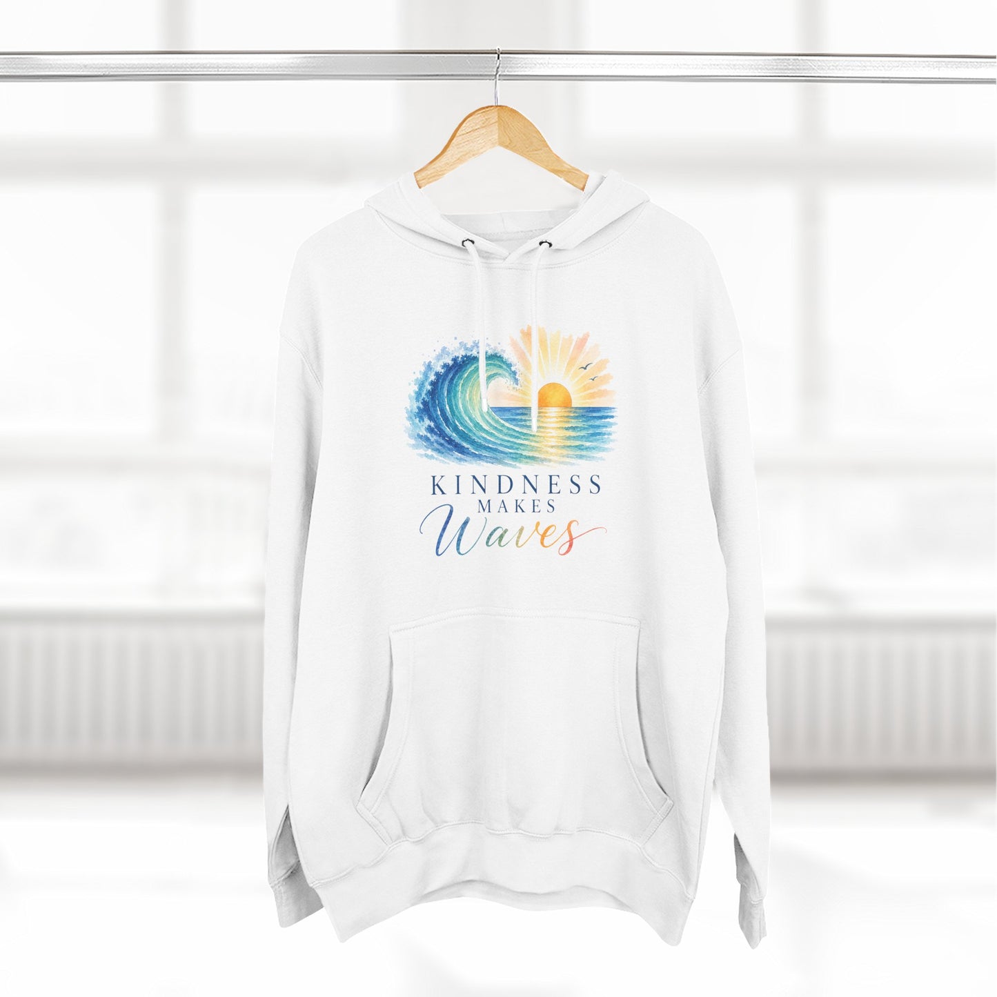 Kindness Makes Waves Mid-Heavyweight Hoodie