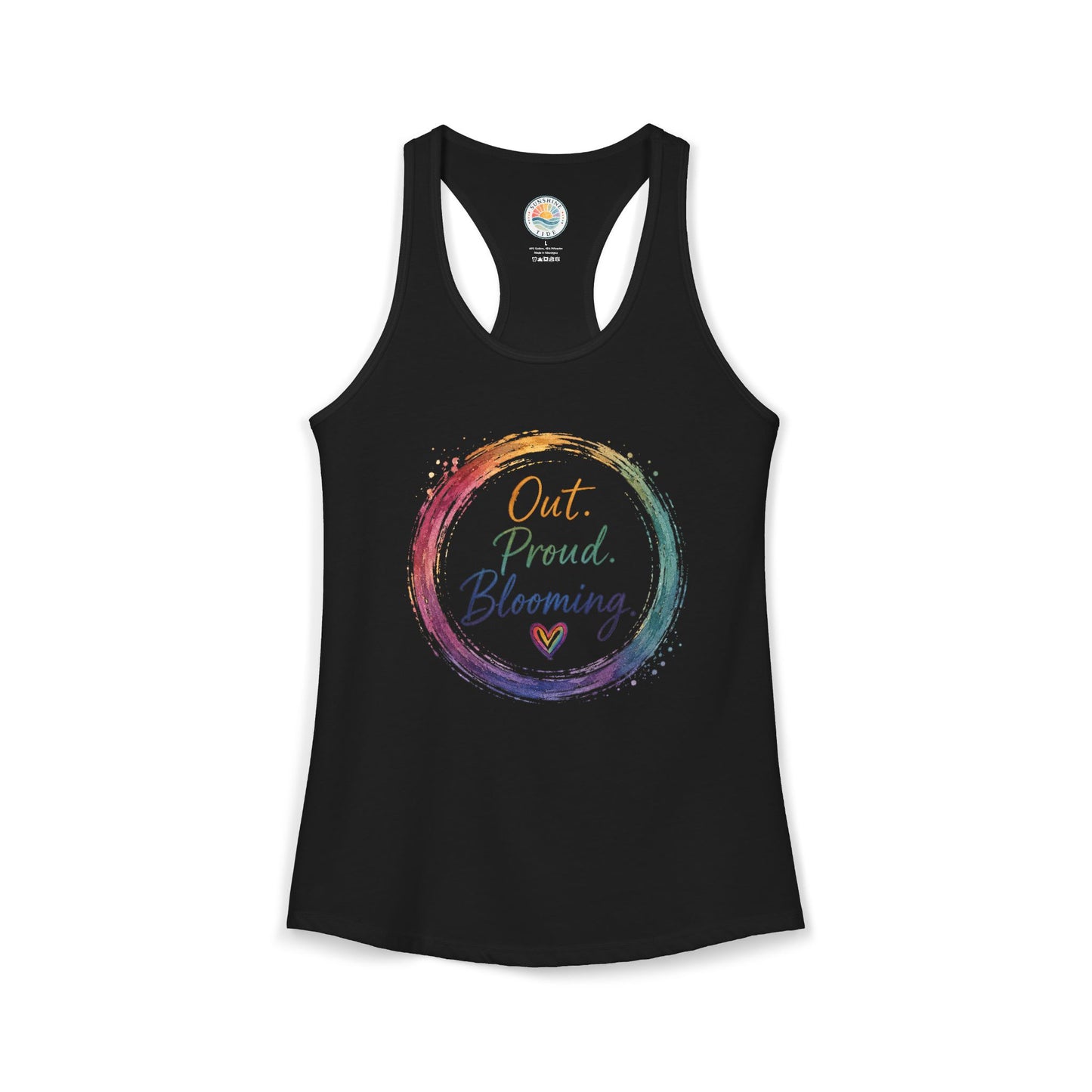 Out. Proud. Blooming. Women's Tank