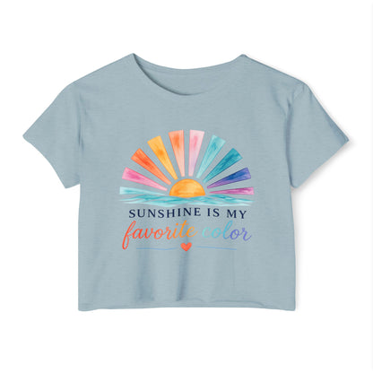 Sunshine Is My Favorite Color Crop Top