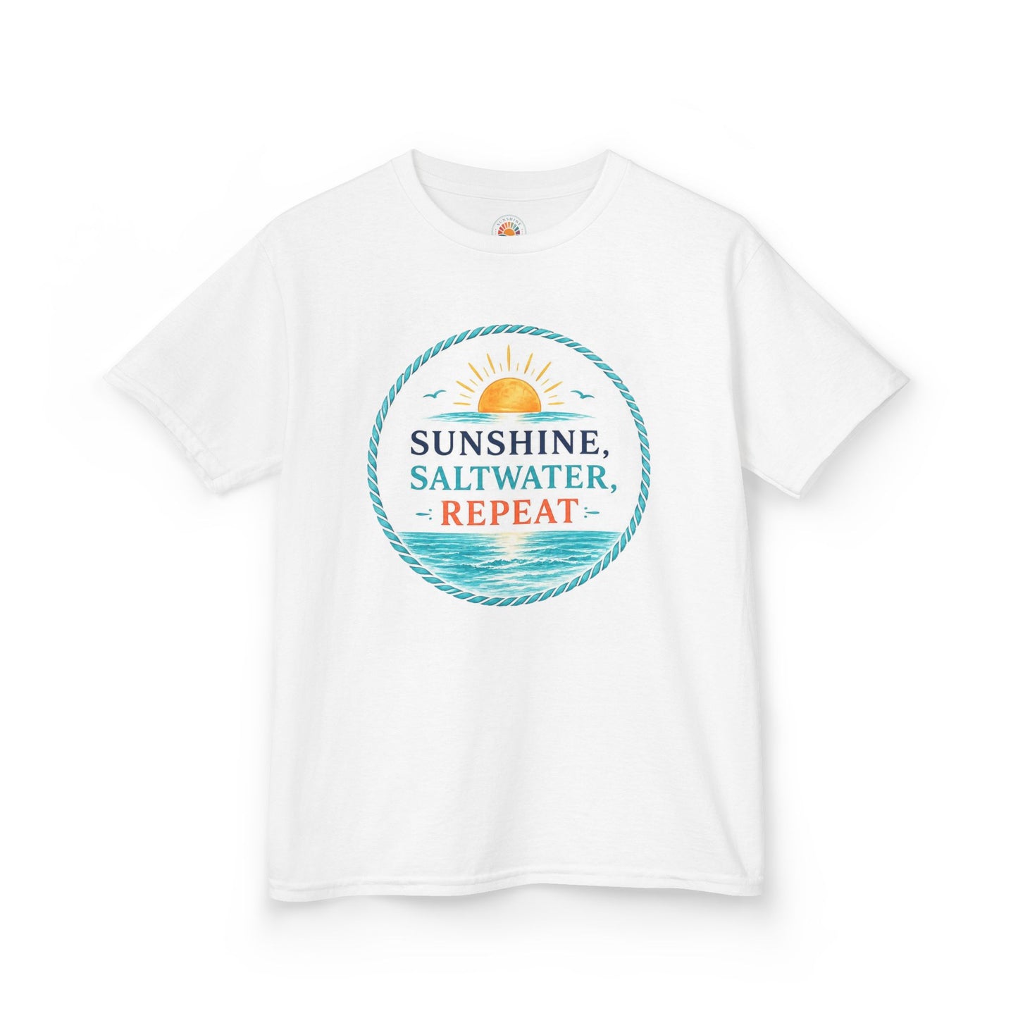 Sunshine, Saltwater, Repeat Kids Tee