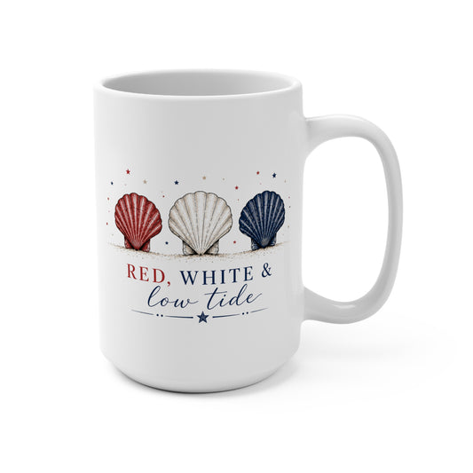 Red, White & Low Tide 15 oz Mug