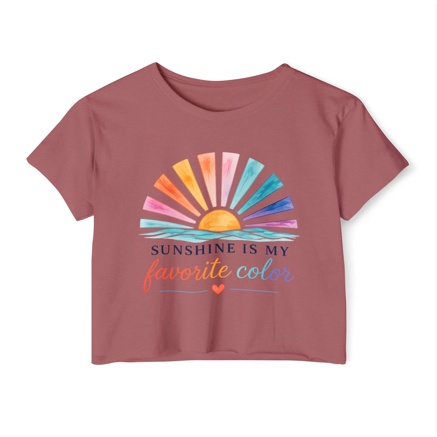 Sunshine Is My Favorite Color Crop Top