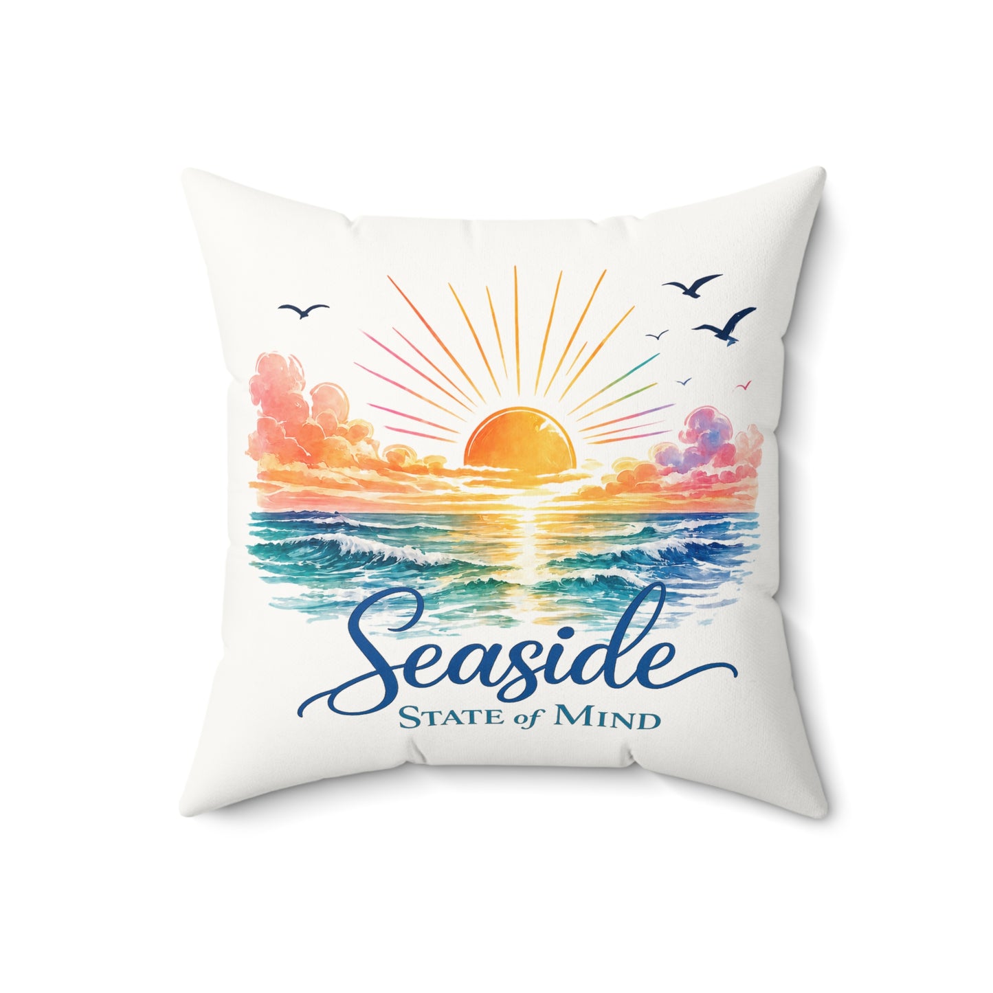 Seaside State Of Mind Throw Pillow