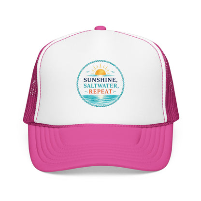 Sunshine, Saltwater, Repeat Trucker Hat