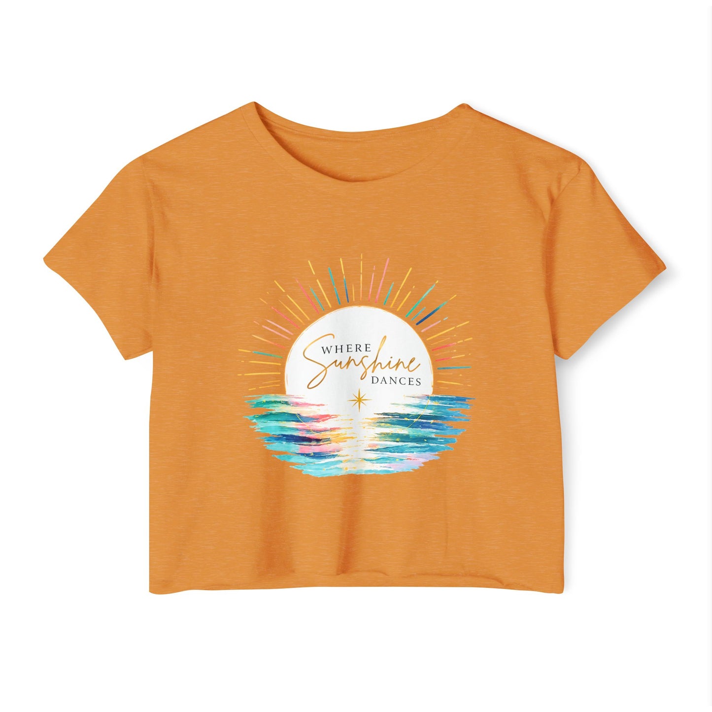 Where Sunshine Dances Crop Top