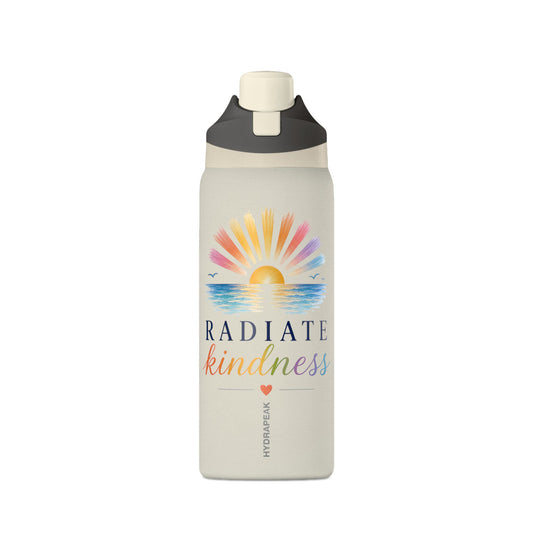 Radiate Kindness 32 oz Premium Hydrapeak Water Bottle