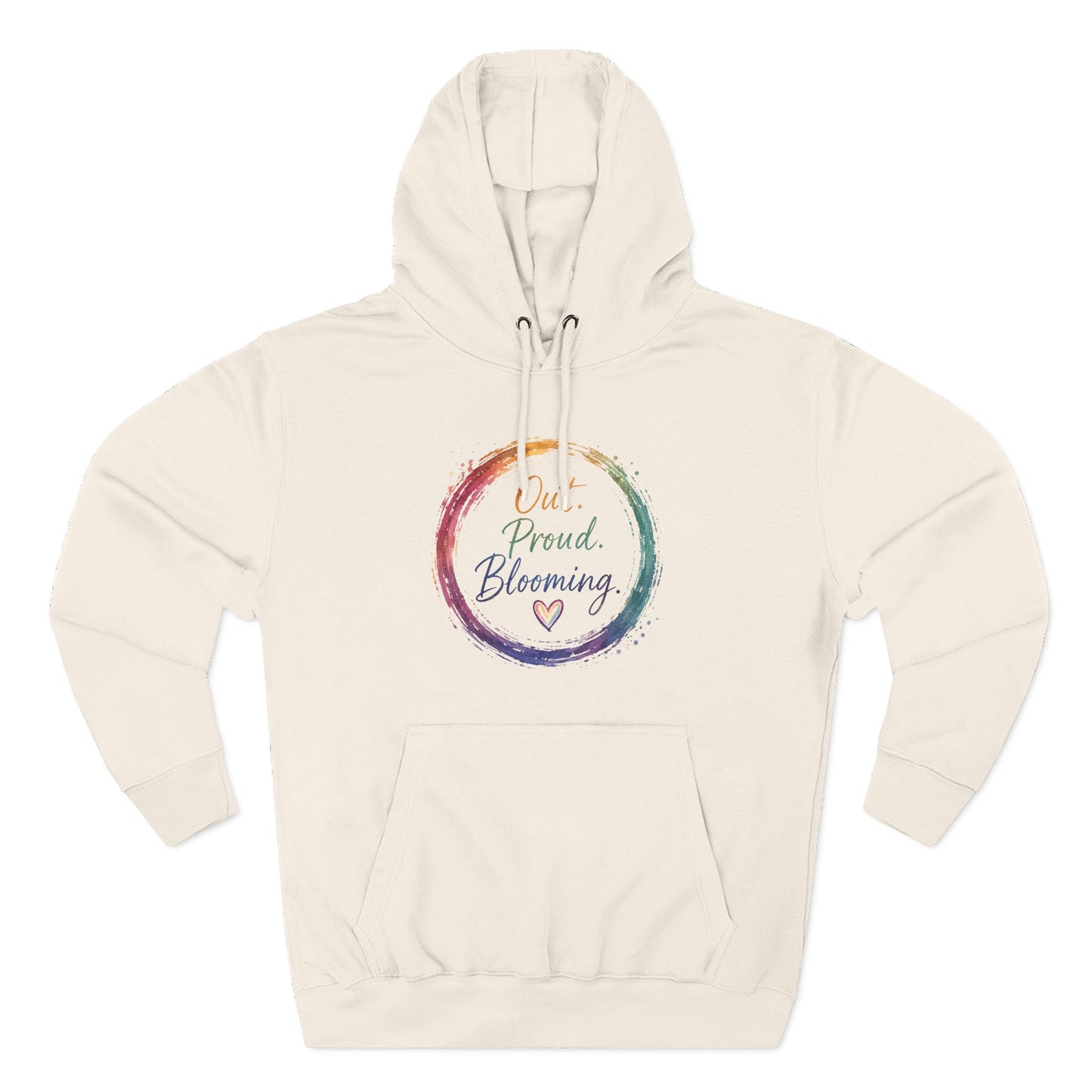 Out. Proud. Blooming. Mid-Heavyweight Hoodie