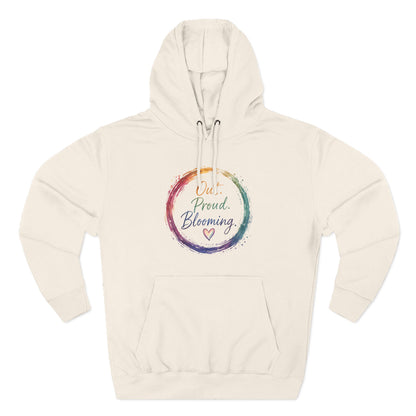 Out. Proud. Blooming. Mid-Heavyweight Hoodie