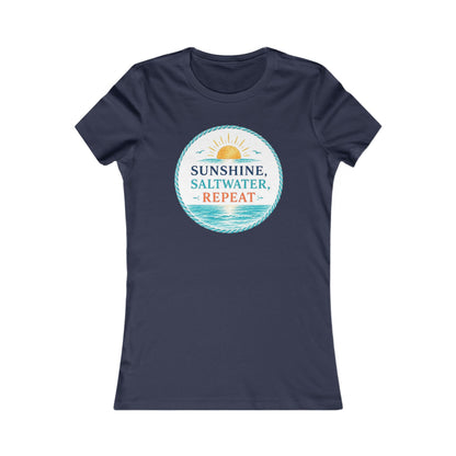 Sunshine, Saltwater, Repeat Women's Tee