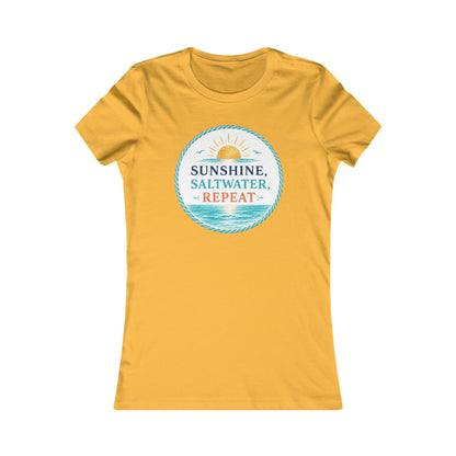 Sunshine, Saltwater, Repeat Women's Tee