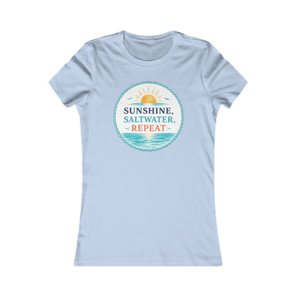 Sunshine, Saltwater, Repeat Women's Tee