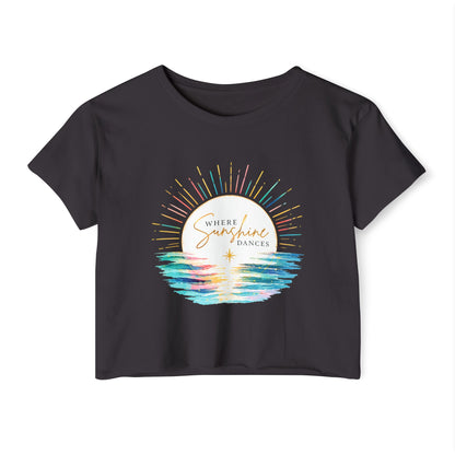 Where Sunshine Dances Crop Top