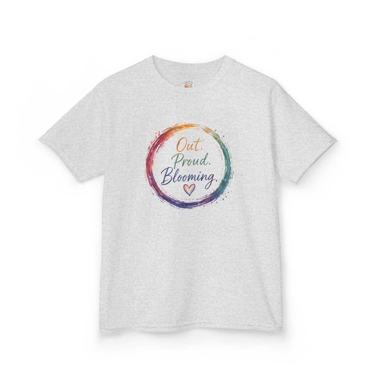 Out. Proud. Blooming. Kids Tee