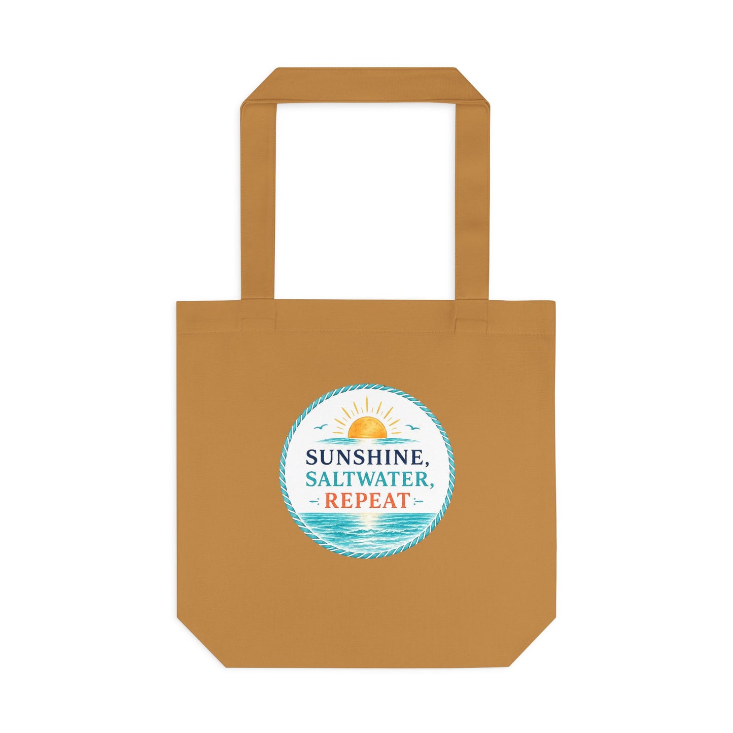 Sunshine, Saltwater, Repeat Canvas Tote Bag