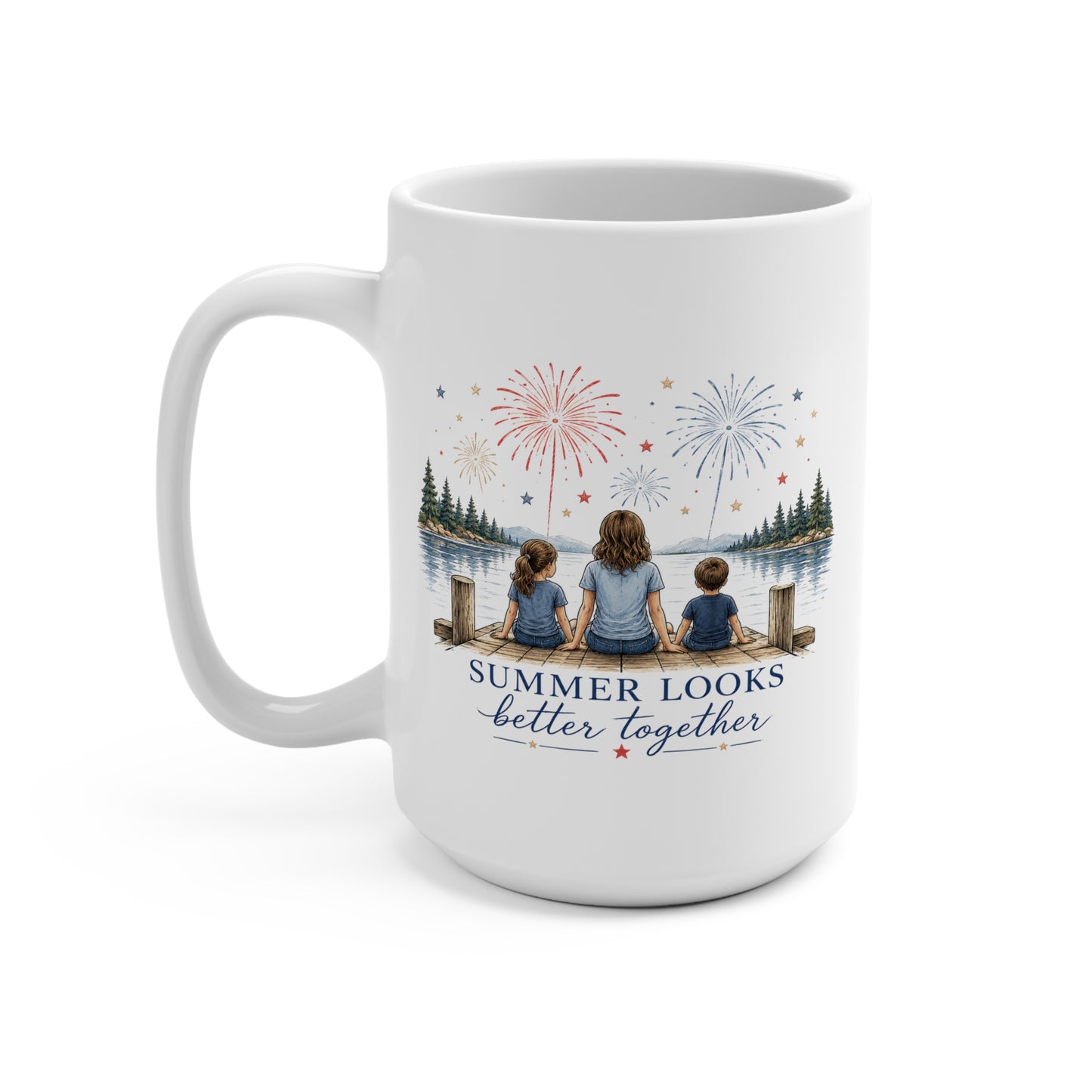 Summer Looks Better Together 15 oz Mug