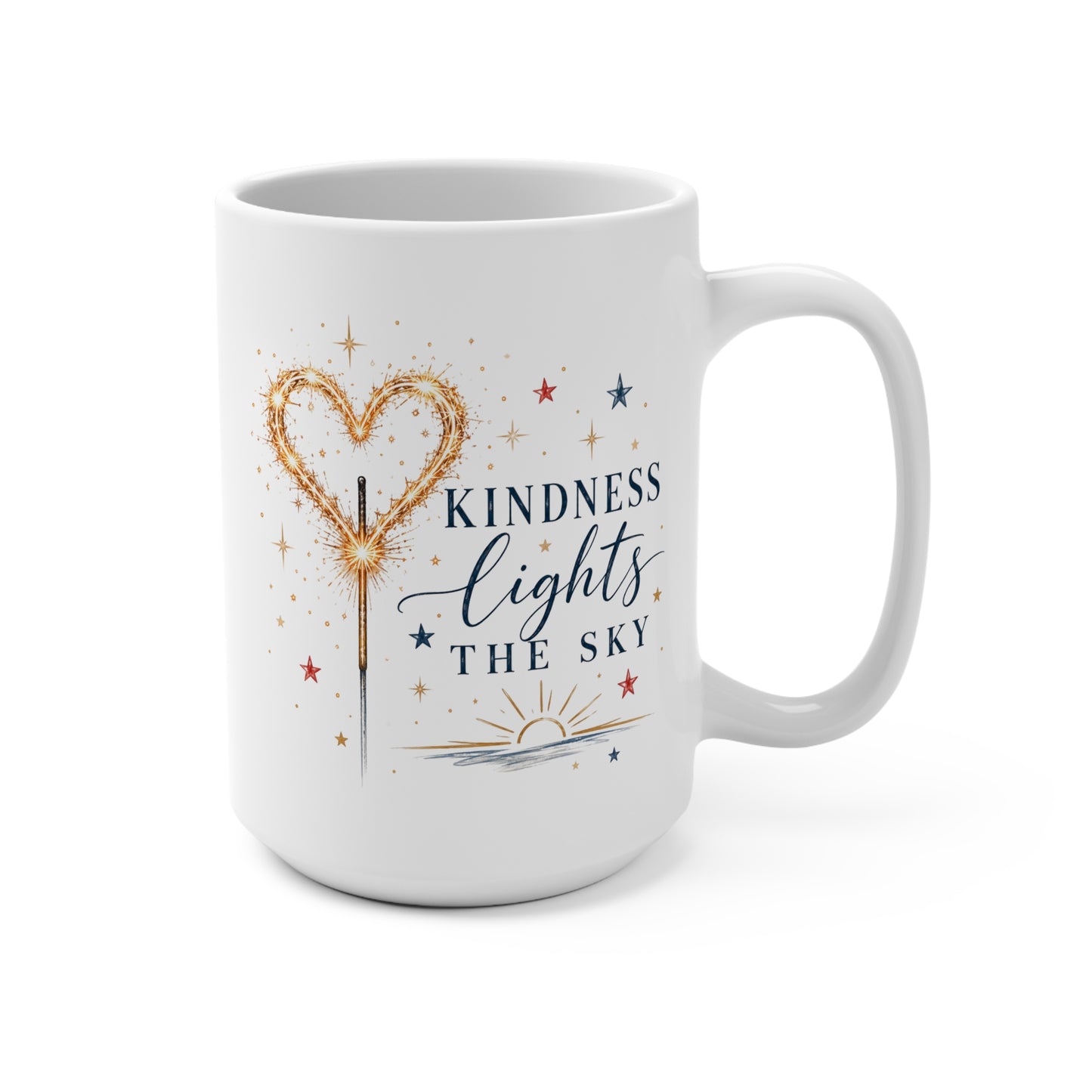 Kindness Lights The Sky 15 oz Mug