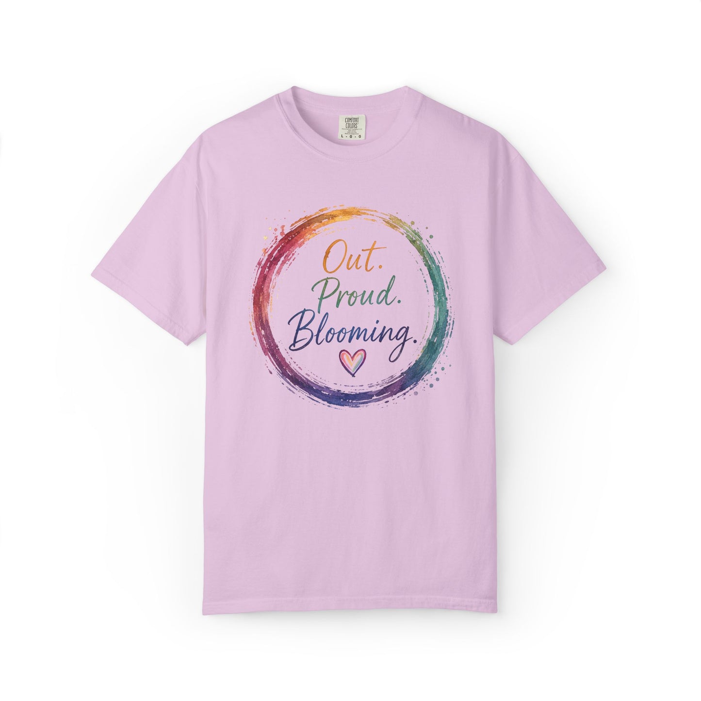 Out. Proud. Blooming. Comfort Tee