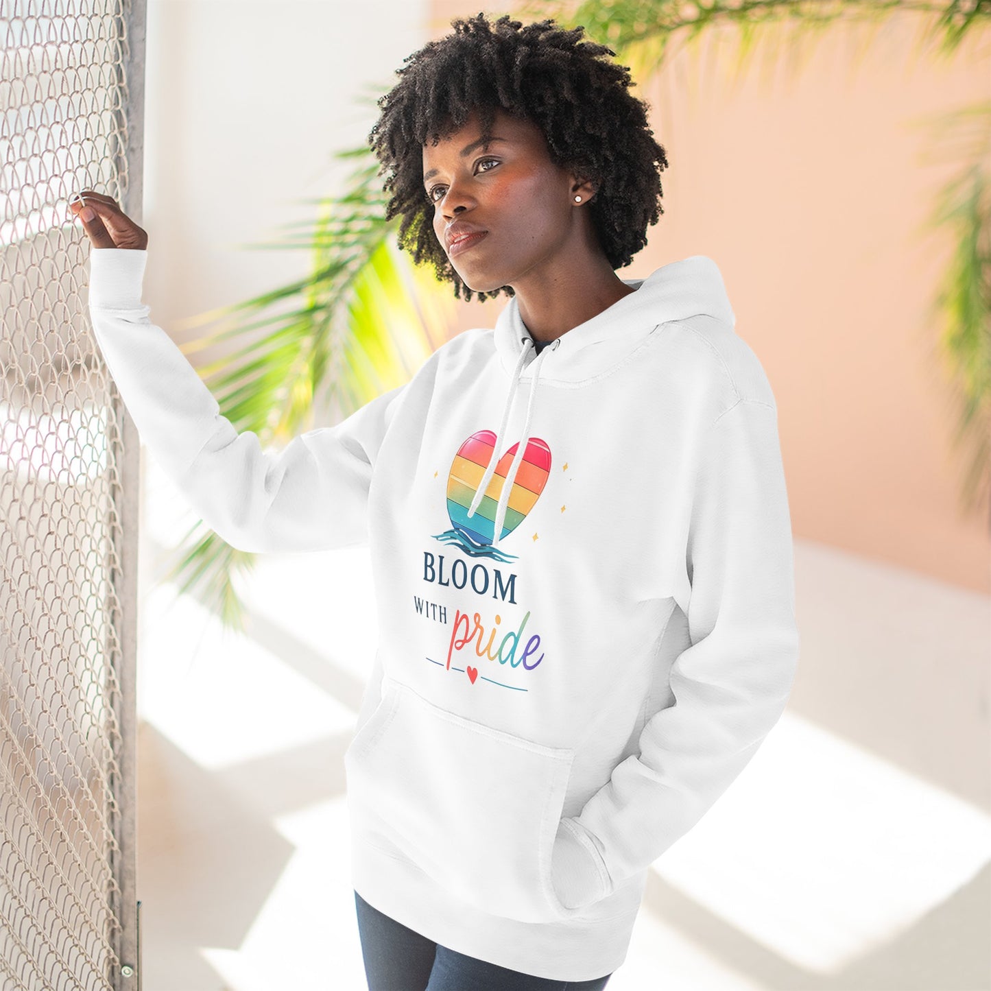 Bloom With Pride Mid-Heavyweight Hoodie