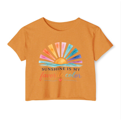 Sunshine Is My Favorite Color Crop Top